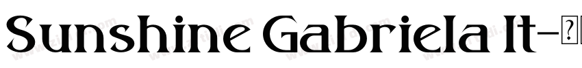 Sunshine Gabriela It字体转换